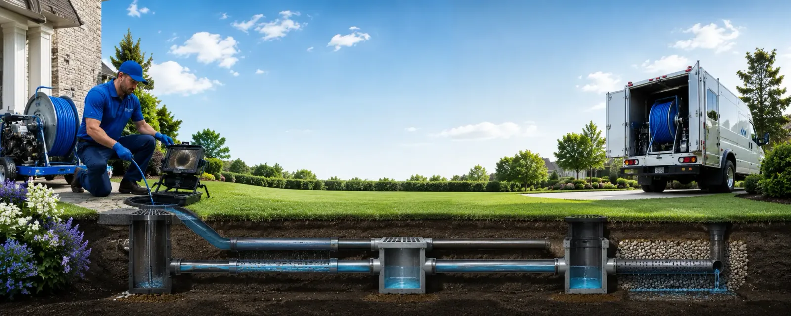 Outdoor drain cleaning information for Burbank, OK